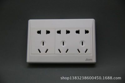 奧姆龍M6連體工程款十五孔墻壁開關(guān)插座 家居電氣的便捷升級(jí)之選